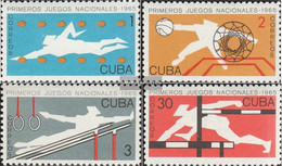 Cuba 1042-1045 (complete Issue) Unmounted Mint / Never Hinged 1965 National Sports Games - Ungebraucht