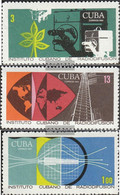 Cuba 1480-1482 (complete Issue) Unmounted Mint / Never Hinged 1969 Cuban Broadcasting - Nuevos