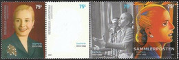 Argentina 2745-2748 Quad Strip (complete Issue) Unmounted Mint / Never Hinged 2002 Evita Perón - Nuovi