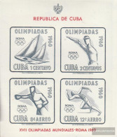 Cuba Block18 (complete Issue) Unmounted Mint / Never Hinged 1960 Olympics Summer 60 - Nuevos