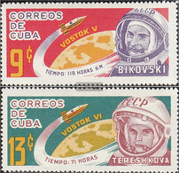 Cuba 910-911 (complete Issue) Unmounted Mint / Never Hinged 1964 Cosmonaut - Nuevos