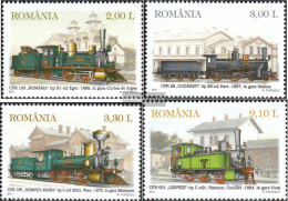 Romania 6551-6554 (complete Issue) Unmounted Mint / Never Hinged 2011 Steam Locomotives - Neufs