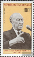 Gabon 296 (complete Issue) Unmounted Mint / Never Hinged 1968 1. Death Konrad Adenauer - Autres & Non Classés