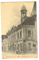 Cartte Postale Ancienne Bar-sur-Seine (10) L'hotel De Ville Avec Personnages - Bar-sur-Seine