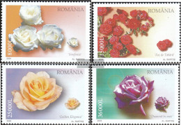 Romania 5874-5877 (complete Issue) Unmounted Mint / Never Hinged 2004 Rose Varieties - Neufs