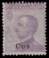 Italia - Isole Egeo: Coo - 50 C. Violetto - 1912 - Aegean (Coo)