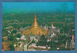 215416 / Myanmar (Burma 1948-...) THE GREAT SHWEDAGON PAGODA FROM THE AIR , UBA VIEW OF GREAT BUDHIST SHRINE - Myanmar (Birma)