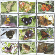 Niuafo Ou - Island 445-456 (complete Issue) Unmounted Mint / Never Hinged 2012 Butterflies - Tonga (1970-...)