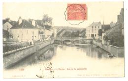 Carte Postale Ancienne Essoyes (10) L'Ource Vue De La Passerelle - Essoyes