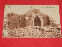 HOUTHULST  -  Ruines  -  Portail De L'Eglise  - (2 Scans) - Houthulst