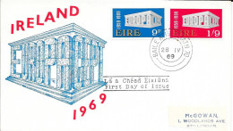 IRLANDE  -  TIMBRE  N°  232 /233  -     EUROPA       -   FDC  -  1969 - FDC