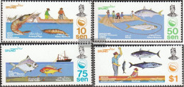 Brunei 281-284 (complete Issue) Unmounted Mint / Never Hinged 1983 Fisheries - Brunei (...-1984)