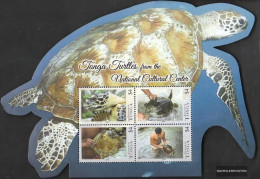 Tonga Block61 (complete Issue) Unmounted Mint / Never Hinged 2013 Marine Turtles - Tonga (1970-...)