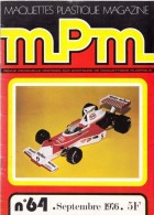 1 REVUE N°64 SEPTEMBRE 1976 MAQUETTES PLASTIQUE MAGAZINE MPM MAQUETTISME COUVERTURE VOITURE TEXACO MARLBORO M-23 - Modélisme