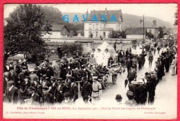 10 BAR-sur-SEINE - Fête Du Champagne Le 4 Septembre 1921 - Char De Balnot-sur-Laignes - Bar-sur-Seine