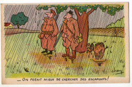 CPA    ILLUSTRATEUR CHEN       HUMOUR CHASSE     ON FERAIT MIEUX DE CHERCHER DES ESCARGOTS - Preissac