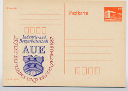 DDR P86II-3-87 C4 PRIVATER ZUDRUCK FEST DES LIEDES AUE 1987 - Privatpostkarten - Ungebraucht