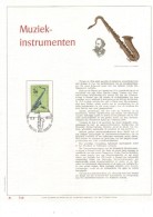 Carte Max Gold 1684 Muziek Instrumenten - Adolphe Sax - 1971-1980