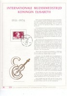 Carte Max Gold 1804 Internationale Muziekwedstrijd Koningin Elisabeth - 1971-1980