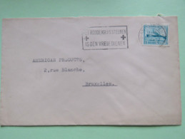 Belgium 1947 Cover To Bruxelles - Ship - Red Cross Cancel - 1948 Export