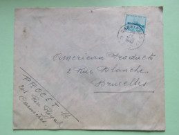 Belgium 1947 Cover To Bruxelles - Ship - 1948 Export