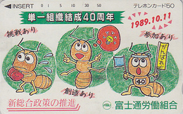 Télécarte Japon / 110-011 - Animal - ABEILLE Boxe Ampoule - BEE Japan Phonecard  - BIENE Telefonkarte - ABEJA - 106 - Abejas