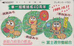Télécarte Japon / 110-011 - Animal - ABEILLE Boxe Ampoule - BEE Japan Phonecard  - BIENE Telefonkarte - ABEJA - 106 - Api