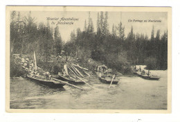 CANADA  /  VICARIAT  APOSTOLIQUE  DU  MACKENZIE  /  UN  PORTAGE  AU  MACKENZIE  ( Bois, Rivière ) /  ROMA , ITALIE  1919 - Autres & Non Classés