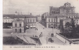 CHALONS-SUR-MARNE   Perspective Sur La Rue De Marne - Châtillon-sur-Marne