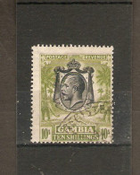 GAMBIA 1922 10s SG 142 VERY FINE USED Cat £150 - Gambia (...-1964)