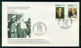 AC - NORTHERN CYPRUS FDC - 1st DEATH ANNIVERSARY OF Dr FAZIL KUCUK CYRPRUS 15 JANUARY 1985 - Storia Postale