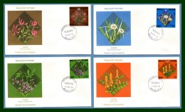 Wallis & Futuna FDC N° 213 /6  Complet Fleurs 1978 Flower - FDC