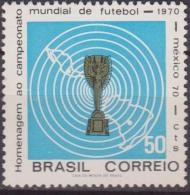 BRASILE WORL CUP MESSICO 1970 SOCCER FOOTBALL CALCIO 932 MNH - 1970 – Mexico