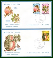 Wallis & Futuna FDC N° 234 /6 Complet Arbres à Fleurs & à Fruits 1979 Flower Tree - FDC