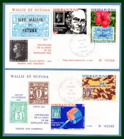 Wallis & Futuna FDC N° PA 92 /5 Complet Rowland Hill 1979  TP/TP Fleur Oiseau - FDC