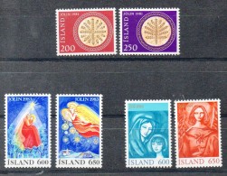 ISLANDE  Timbres Neufs** émis Pour Noël  Entre 1981 Et 1984 (ref 3674 ) - Ongebruikt