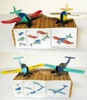 Kinder : Avion De Sport EAGLE & TIGER De 1997 Avec Sa Variante De 2004 Et 1 BPZ - Sets