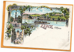 Gruss Aus Linz Am Rhein Germany 1898 Postcard - Linz A. Rhein