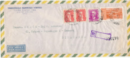 Brazil Registered Air Mail Cover Sent To Denmark 1961 - Posta Aerea