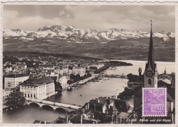 SUISSE,HELVETIA,SWISS,SWITZERLAND,SCWEIZ,SVIZZERA, ZURICH ,ZURI,ZURIGO,IL Y A 50 ANS,TIMBRE - Zürich