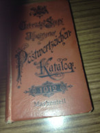 1912 CATALOGUE DE TIMBRES POSTE MONDIAL GEBRUDER SENF'S ILLUSTRIERTER POSTWERTZEICHEN KATALOG - Sonstige & Ohne Zuordnung