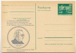 DDR P79-24-80 C122 Postkarte PRIVATER ZUDRUCK Joseph Meyer Hildburghausen 1980 - Cartoline Private - Nuovi