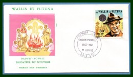 Wallis & Futuna FDC N° 290 Baden Powel Scoutisme 1982 Scout - FDC
