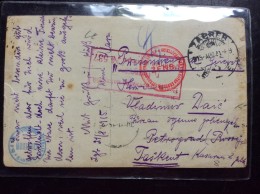 TO  TASHKENT   OVER PETROGRAD  1915    PRISONERS  CAMP   PRISONNIERS DE GUERRE - Sibirien Und Fernost