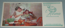 Rare Ancien BUVARD Publicitaire Montres HERMA, Montre, Photo Enfants Cuisinier, Déjeuner - H