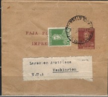 ARGENTINIEN - Streifband Nach Washington -Austria Press - Postal Stationery