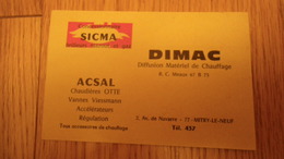 DIMAC Diffusion Matériel De Chauffage Mitry Le Neuf (77) Concessionnaire SICMA Brûleurs Mazout Gaz ACSAL VIESSMANN OTTE - Elektrizität & Gas