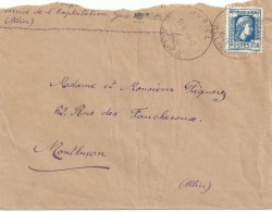 3540 HURIEL Allier Lettre Marianne D´Alger 1,50 F Bleu Yv 639 - Briefe U. Dokumente