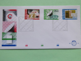 Netherlands 1981 FDC Cover - Parcel - Dish Antenna And Phone - Bank Books - Lettres & Documents