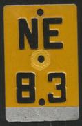 Velonummer Mofanummer Neuenburg NE 83 - Number Plates